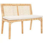 Banc Tojo en rotin - SEA7040 - Naturel/Blanc - Safavieh