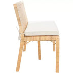 Banc Tojo en rotin - SEA7040 - Naturel/Blanc - Safavieh