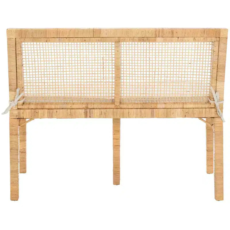 Banc Tojo en rotin - SEA7040 - Naturel/Blanc - Safavieh