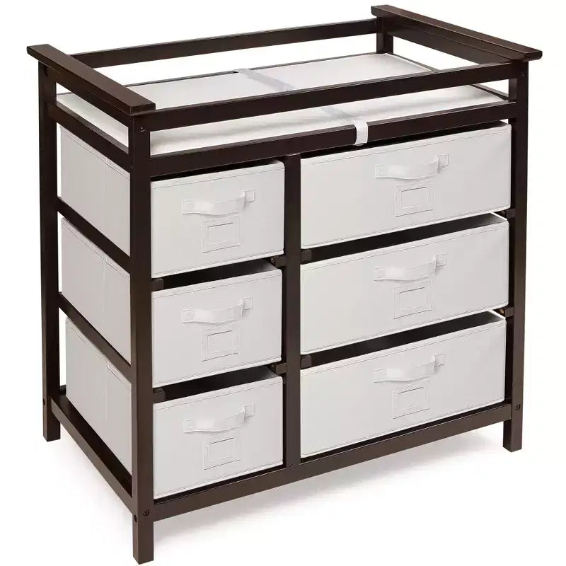Table à langer moderne avec six paniers