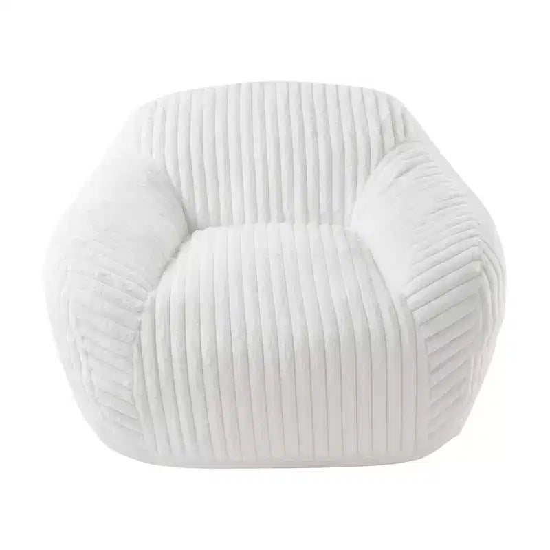 Canapé poire simple en fausse fourrure de lapin surdimensionnée LIKEPAY avec accoudoirs pour salon, chambre, salle de jeux