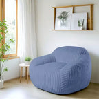 Canapé poire simple en fausse fourrure de lapin surdimensionnée LIKEPAY avec accoudoirs pour salon, chambre, salle de jeux