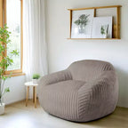 Canapé poire simple en fausse fourrure de lapin surdimensionnée LIKEPAY avec accoudoirs pour salon, chambre, salle de jeux