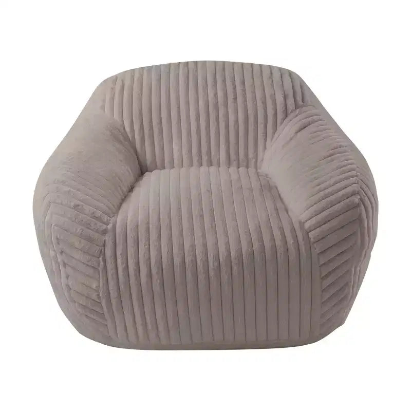 Canapé poire simple en fausse fourrure de lapin surdimensionnée LIKEPAY avec accoudoirs pour salon, chambre, salle de jeux