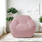 Canapé poire simple en fausse fourrure de lapin surdimensionnée LIKEPAY avec accoudoirs pour salon, chambre, salle de jeux