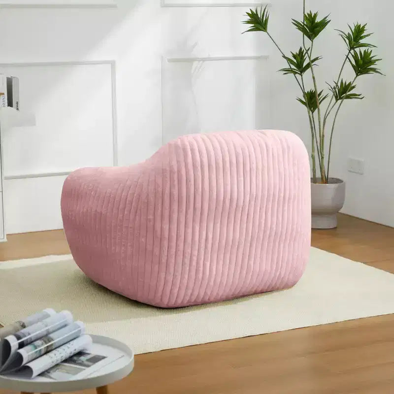 Canapé poire simple en fausse fourrure de lapin surdimensionnée LIKEPAY avec accoudoirs pour salon, chambre, salle de jeux