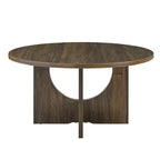 Table basse Okak 19H en bois massif, style nordique, forme spéciale pour salon, cuisine et bureau