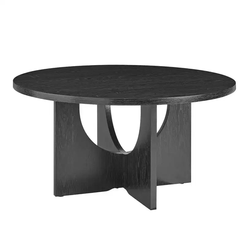 Table basse Okak 19H en bois massif, style nordique, forme spéciale pour salon, cuisine et bureau