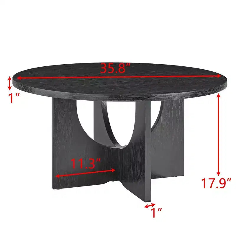 Table basse Okak 19H en bois massif, style nordique, forme spéciale pour salon, cuisine et bureau