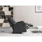 Fauteuil inclinable électrique Whisen avec ports USB, facile à nettoyer, peu encombrant et appuie-tête intégré