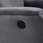 Fauteuil inclinable électrique Whisen avec ports USB, facile à nettoyer, peu encombrant et appuie-tête intégré