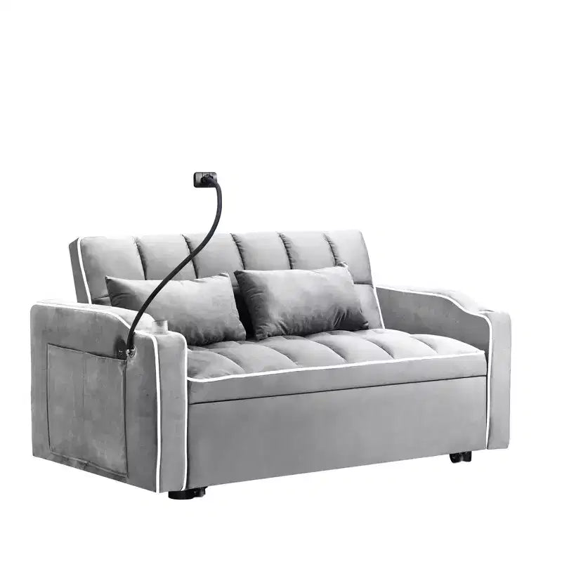 MAYEERTY Tabourets de bar en velours beige, lot de 2, avec dossier capitonné et pieds en métal pour îlot de cuisine et bar