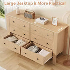 Commode 6 tiroirs Acekool – Meuble de rangement moderne avec tiroirs profonds