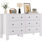 Commode 6 tiroirs Acekool – Meuble de rangement moderne avec tiroirs profonds