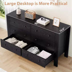 Commode 6 tiroirs Acekool – Meuble de rangement moderne avec tiroirs profonds