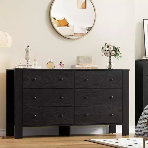 Acekool 6-Drawer Dresser - Modern Chest with Deep Storage