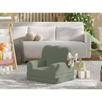 Canapé pour enfants, fauteuil-canapé pour tout-petits 2-en-1 convertible en tissu polaire Teddy, chaise longue pliable douce pour enfants, canapé-lit confortable