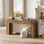 Table console extra longue de 70,9 pouces, table de canapé en bois derrière le canapé, console d'entrée de style ferme pour le salon, le couloir, le foyer