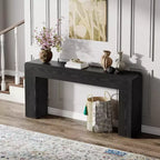 Table console extra longue de 70,9 pouces, table de canapé en bois derrière le canapé, console d'entrée de style ferme pour le salon, le couloir, le foyer
