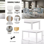 Table à manger ChaletPosh 59L blanche