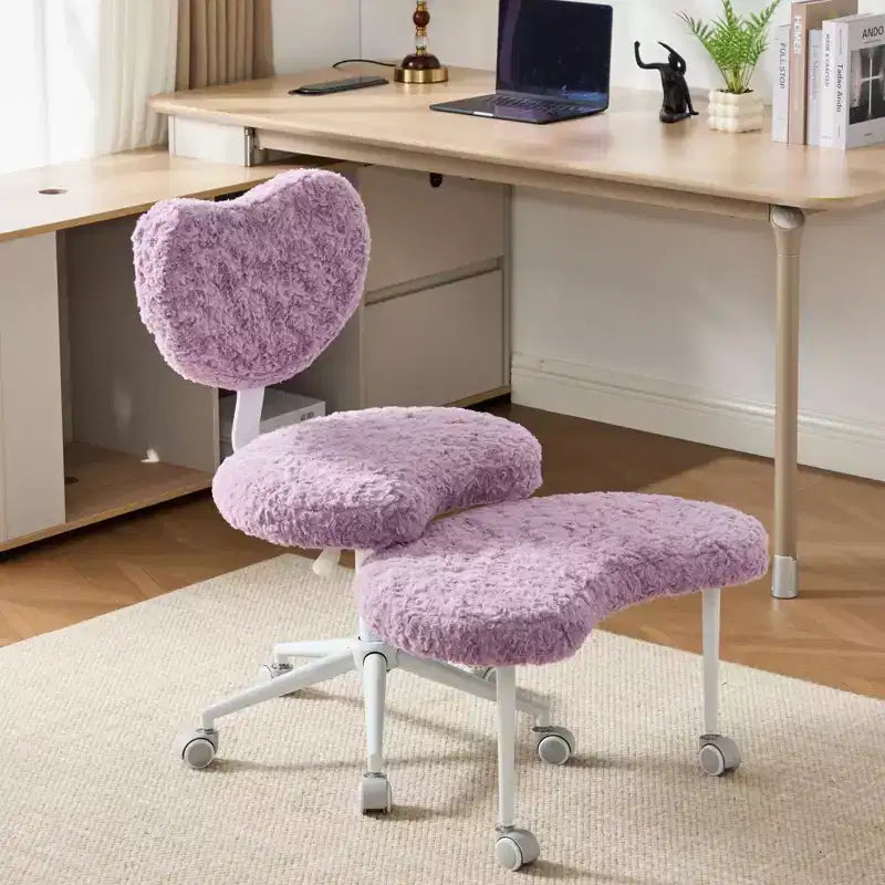 GDFStudio Hazlitt - Chaise pivotante ergonomique à hauteur réglable et piètement croisé avec roulettes