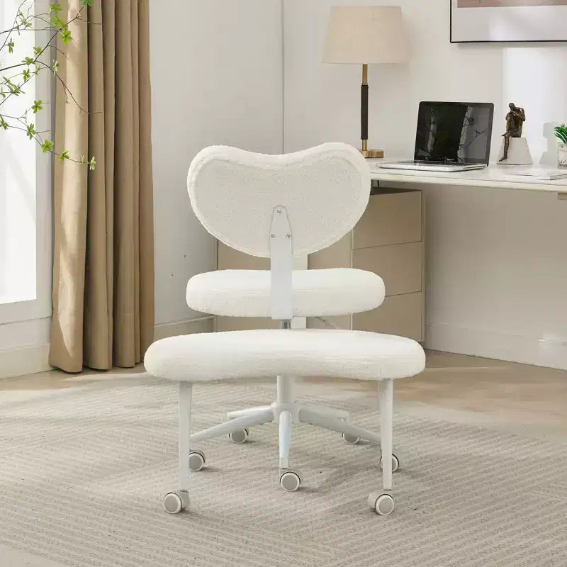 GDFStudio Hazlitt - Chaise pivotante ergonomique à hauteur réglable et piètement croisé avec roulettes