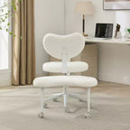 GDFStudio Hazlitt - Chaise pivotante ergonomique à hauteur réglable et piètement croisé avec roulettes