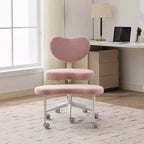 GDFStudio Hazlitt - Chaise pivotante ergonomique à hauteur réglable et piètement croisé avec roulettes