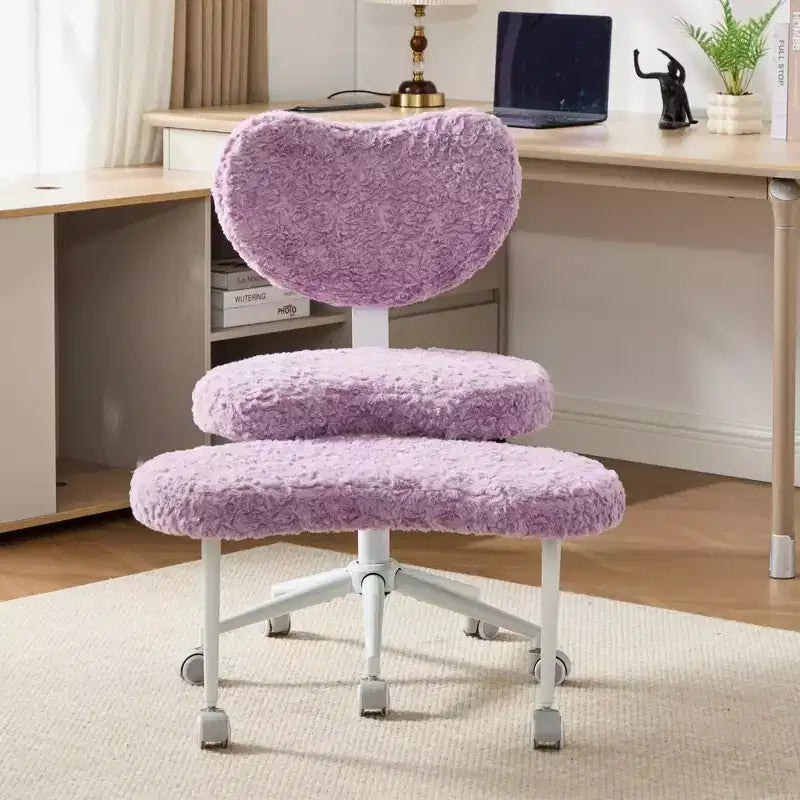 GDFStudio Hazlitt - Chaise pivotante ergonomique à hauteur réglable et piètement croisé avec roulettes