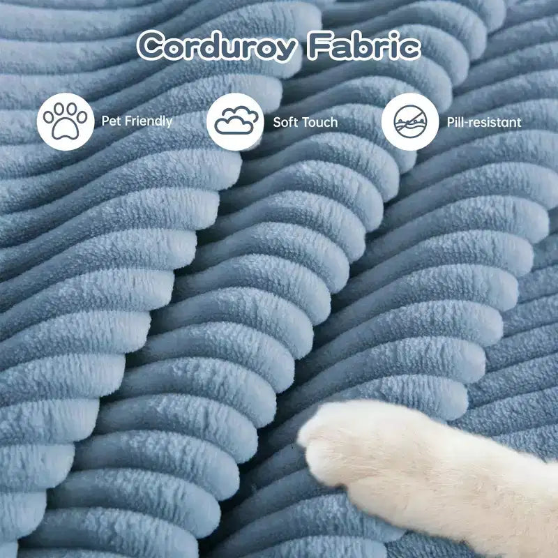 54.3 Canapé modulaire sectionnel Oversized Cloud, accoudoirs extra-épais, coussins à bonne résilience, design ergonomique, tissu velours côtelé doux de qualité supérieure