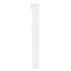 Porte-manteau 4-en-1 ModernLuxe, meuble à chaussures blanc pour entrée, vestiaire avec 4 crochets, porte d'armoire miroir, 2 tiroirs basculants et 2 armoires