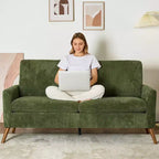 Dyonery 68 Loveseat Sofa, Canapé confortable pour salon, Canapé deux places moderne du milieu du siècle, Petits canapés pour chambre à coucher ou bureau, montage sans outils