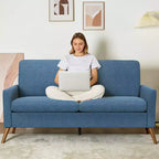 Dyonery 68 Loveseat Sofa, Canapé confortable pour salon, Canapé deux places moderne du milieu du siècle, Petits canapés pour chambre à coucher ou bureau, montage sans outils
