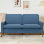 Dyonery 68 Loveseat Sofa, Comfy Couches for Living Room, Mid Century Modern Love Seat Sofa, Tool-Free Setup Small Couches for Bedroom Office