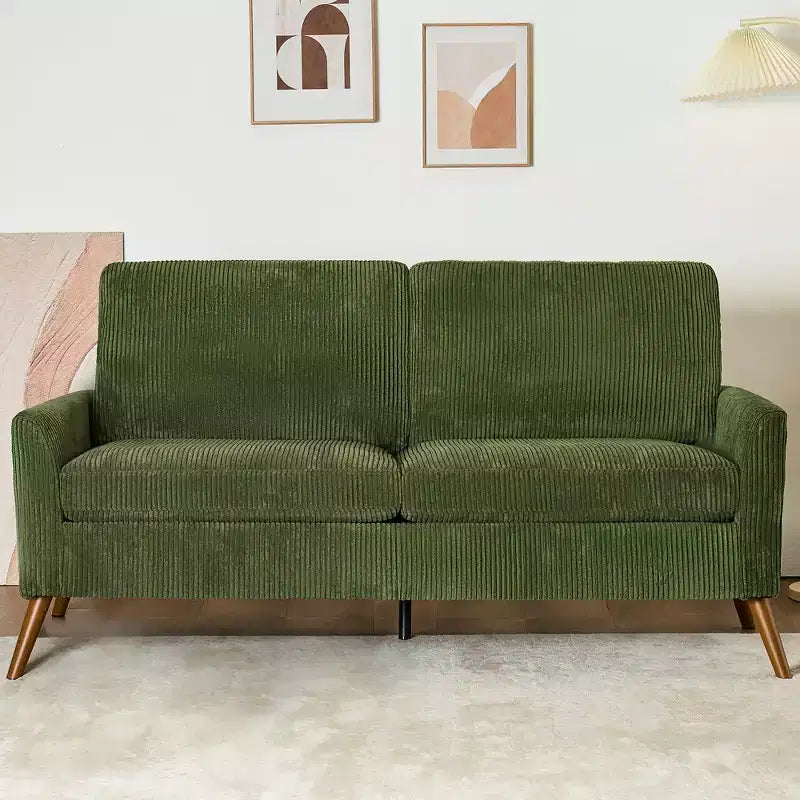 Dyonery 68 Loveseat Sofa, Canapé confortable pour salon, Canapé deux places moderne du milieu du siècle, Petits canapés pour chambre à coucher ou bureau, montage sans outils