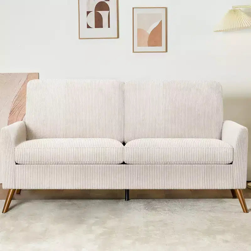 Dyonery 68 Loveseat Sofa, Canapé confortable pour salon, Canapé deux places moderne du milieu du siècle, Petits canapés pour chambre à coucher ou bureau, montage sans outils