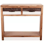 vidaXL Table Console Bois d'Acacia Massif et Bois d'Ingénierie 86x30x75 cm