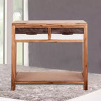 vidaXL Table Console Bois d'Acacia Massif et Bois d'Ingénierie 86x30x75 cm