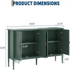 GustoWave 59 Buffet Moderne avec Rangement, 4 Portes et Étagères Réglables, Meuble Bar à Café