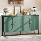 GustoWave 59 Buffet Moderne avec Rangement, 4 Portes et Étagères Réglables, Meuble Bar à Café