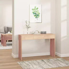 vidaXL Console 110x35x75 cm Bois de teck massif