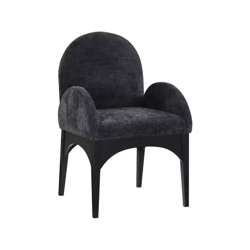 Meridian Furniture, Chaise de salle à manger en tissu chenille Waldorf