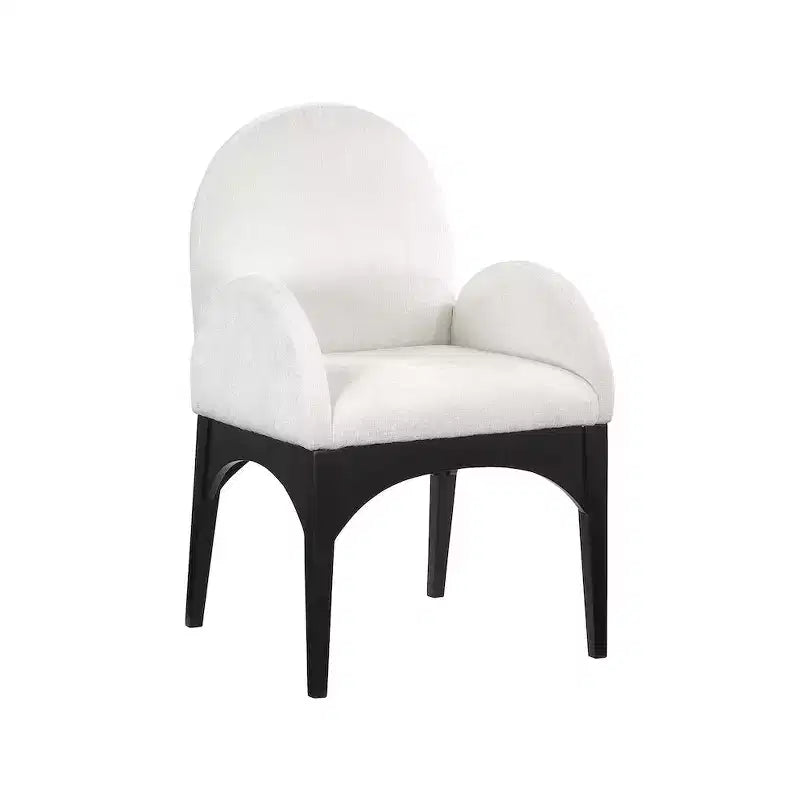 Meridian Furniture, Chaise de salle à manger en tissu chenille Waldorf
