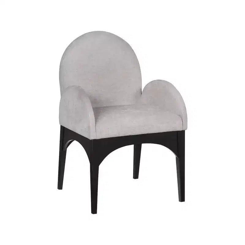 Meridian Furniture, Chaise de salle à manger en tissu chenille Waldorf