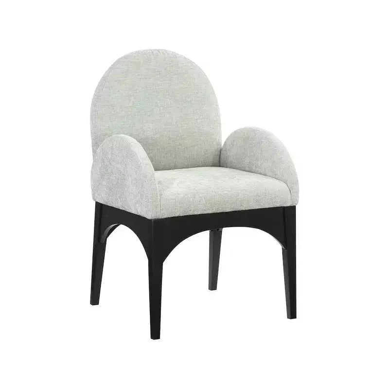 Meridian Furniture, Chaise de salle à manger en tissu chenille Waldorf