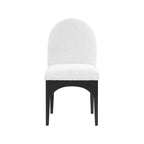 Meridian Furniture, Chaise de salle à manger Waldorf en tissu bouclé