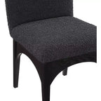 Meridian Furniture, Chaise de salle à manger Waldorf en tissu bouclé