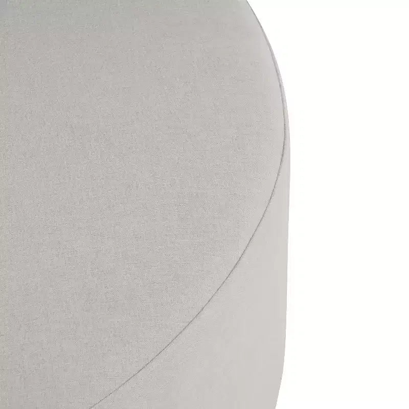 Christopher Knight Home Elsu Pouf rond moderne rembourré en bois d'hévéa