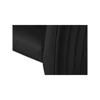Meridian Furniture, Chaises de salle à manger Porsha en cuir végétalien, ensemble de 2