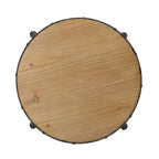 Tabourets de bar pivotants industriels sans dossier et réglables en bois de sapin Cedarville GDFStudio (lot de 2)